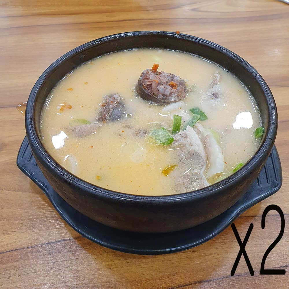 용가마 얼큰 순대국(특) 밀키트 순대 돼지 국밥  2개  700g