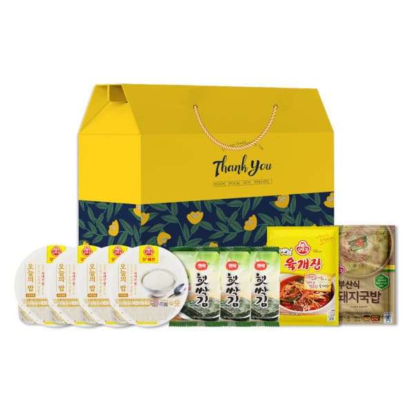 오뚜기 오뚜기 든든한 국밥 선물 세트 2호 옛날 육개장 부산식 돼지국밥 김 밀키트