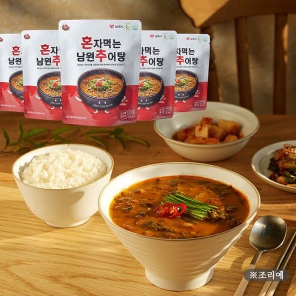 남원미꾸리추어탕협동조합 혼자먹는 남원추어탕 5팩 국산 전라북도 남원시 밀키트 간편조리