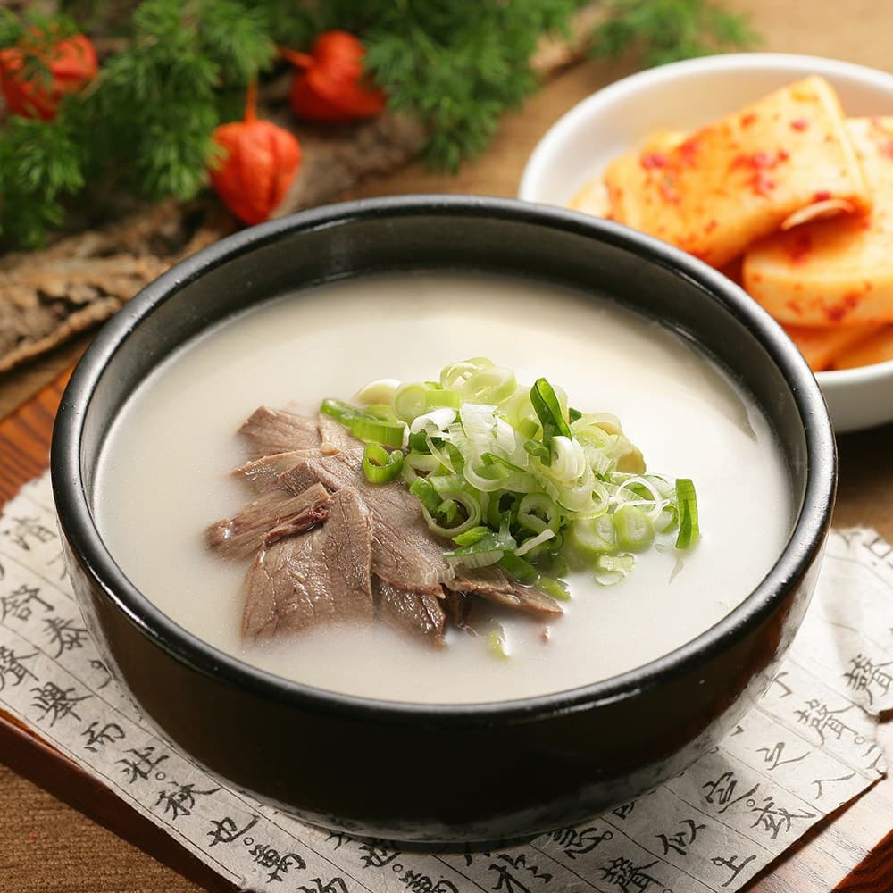 정통 가마솥으로 푹 끓인 진설렁탕 밀키트 국밥 영양 보양식  3개  600g