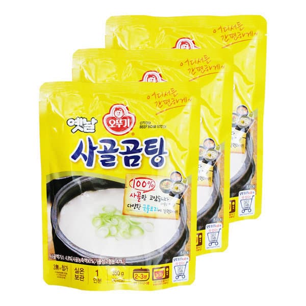 오뚜기 오뚜기 옛날 사골곰탕 350g 3개 즉석국 즉석탕 간편식