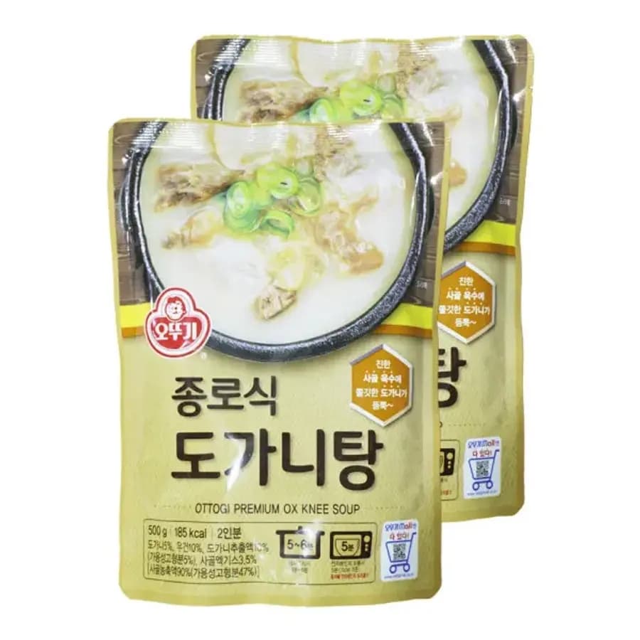오뚜기 종로식 도가니탕 500g 2개 즉석국 탕 간편식
