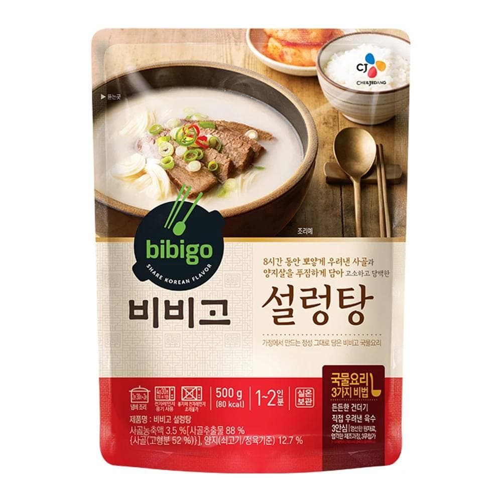 비비고 CJ 밥국 비비고 설렁탕 500g 밀키트 간편식 국거리 친정엄마 밥상