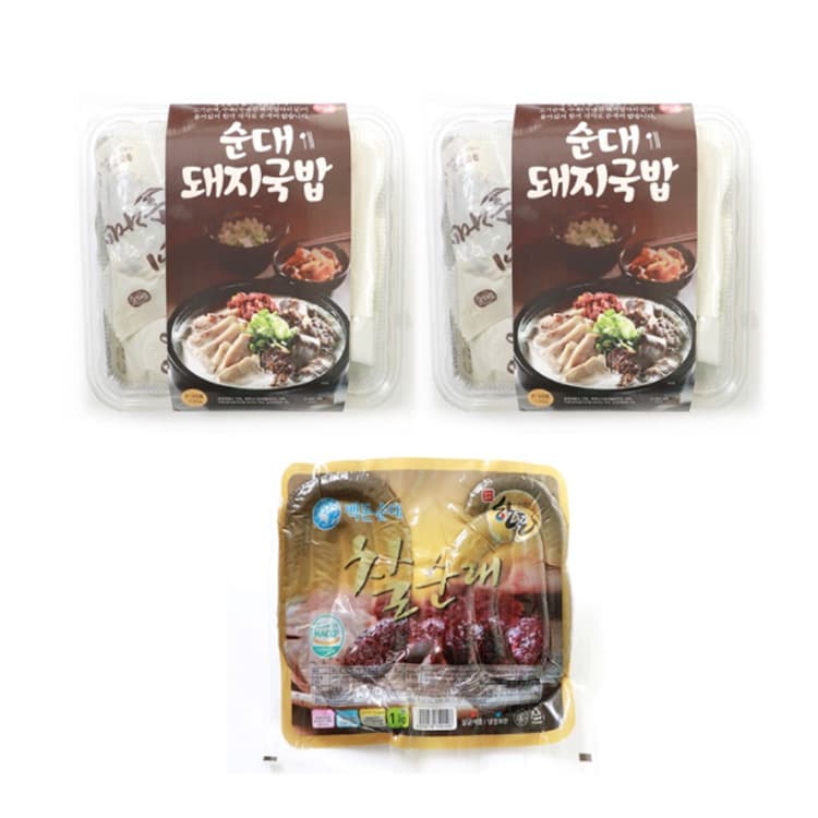 순대 돼지국밥 찰순대 수육 세트 즉석 간편 맛있는 자취생 탕 해장국 찌개 국물 밀키트