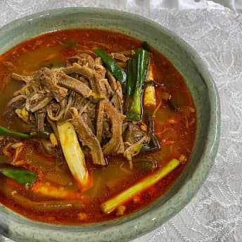 [곰탕우리다] 사골 육개장 밀키트 1.3kg 소고기전골 사골곰탕 맛집 1팩(1인분)