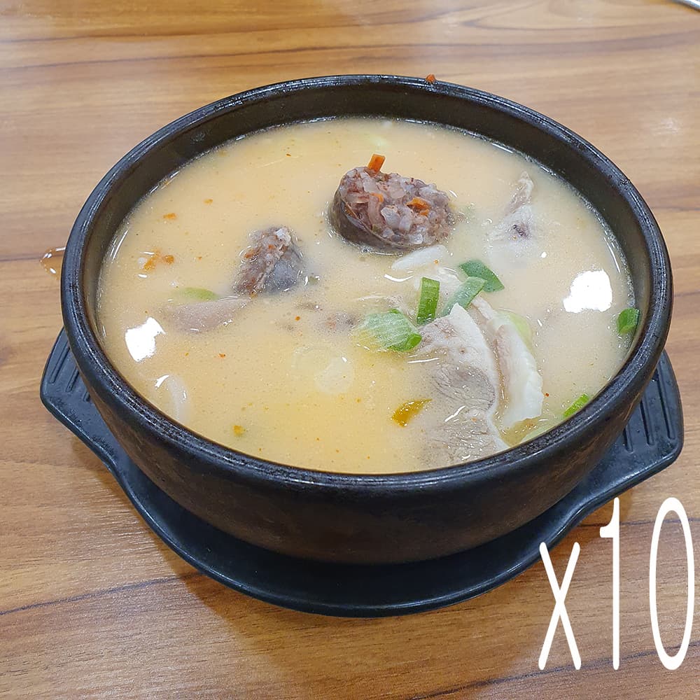 용가마 순대국 밀키트 (특) 700g-10개 돼지 순대 국밥