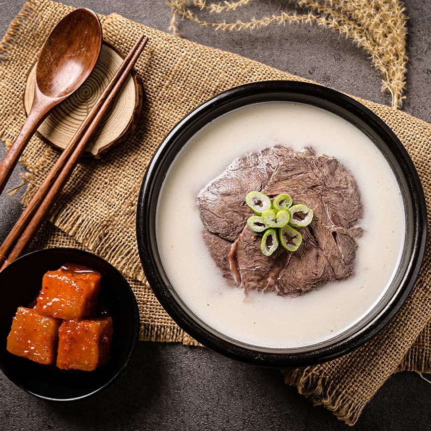 우연가 한우 사골 설렁탕 밀키트 가마솥 보양식 곰탕 600g