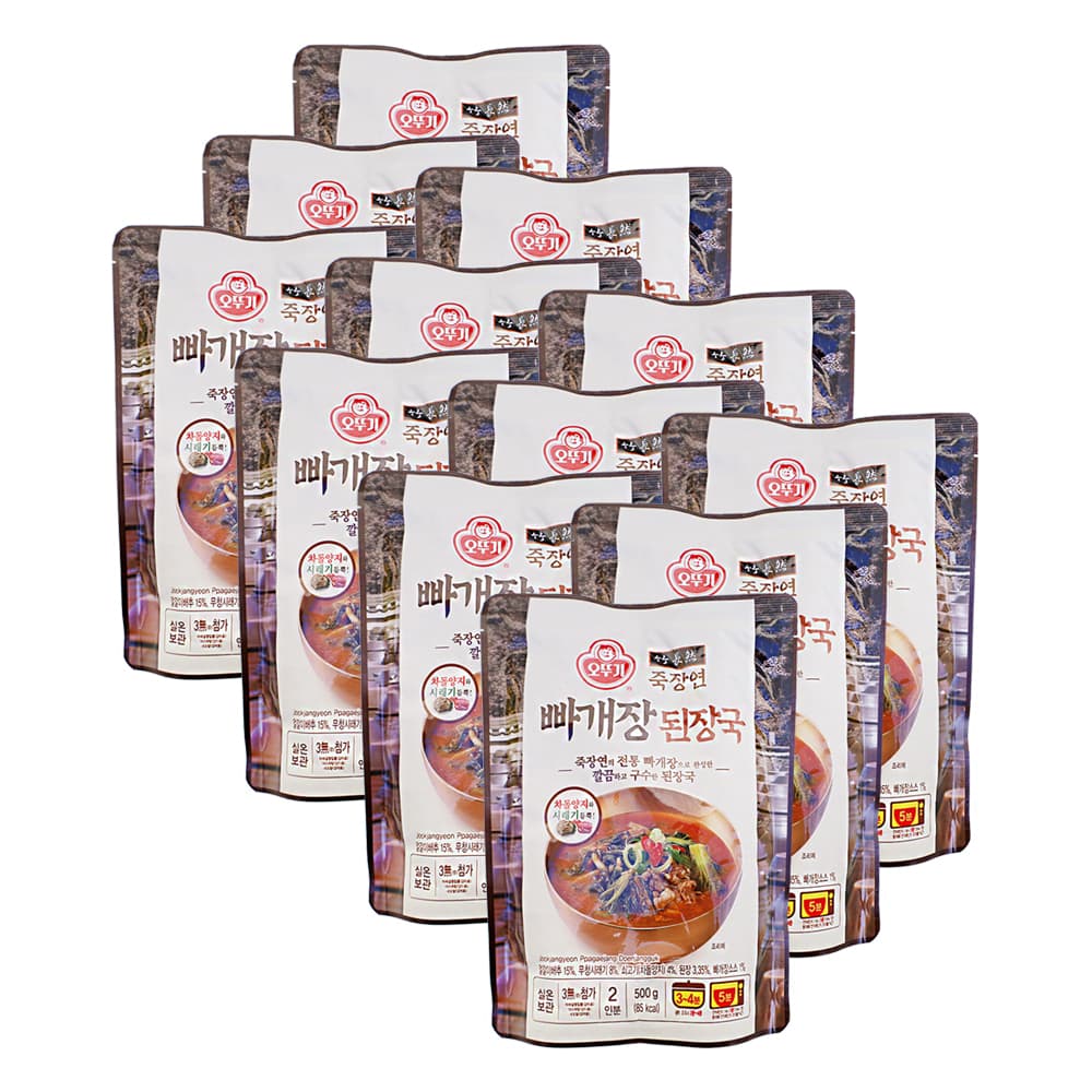 오뚜기 죽장연 빠개장 된장국 500g 12개 즉석국 즉석탕 간편식