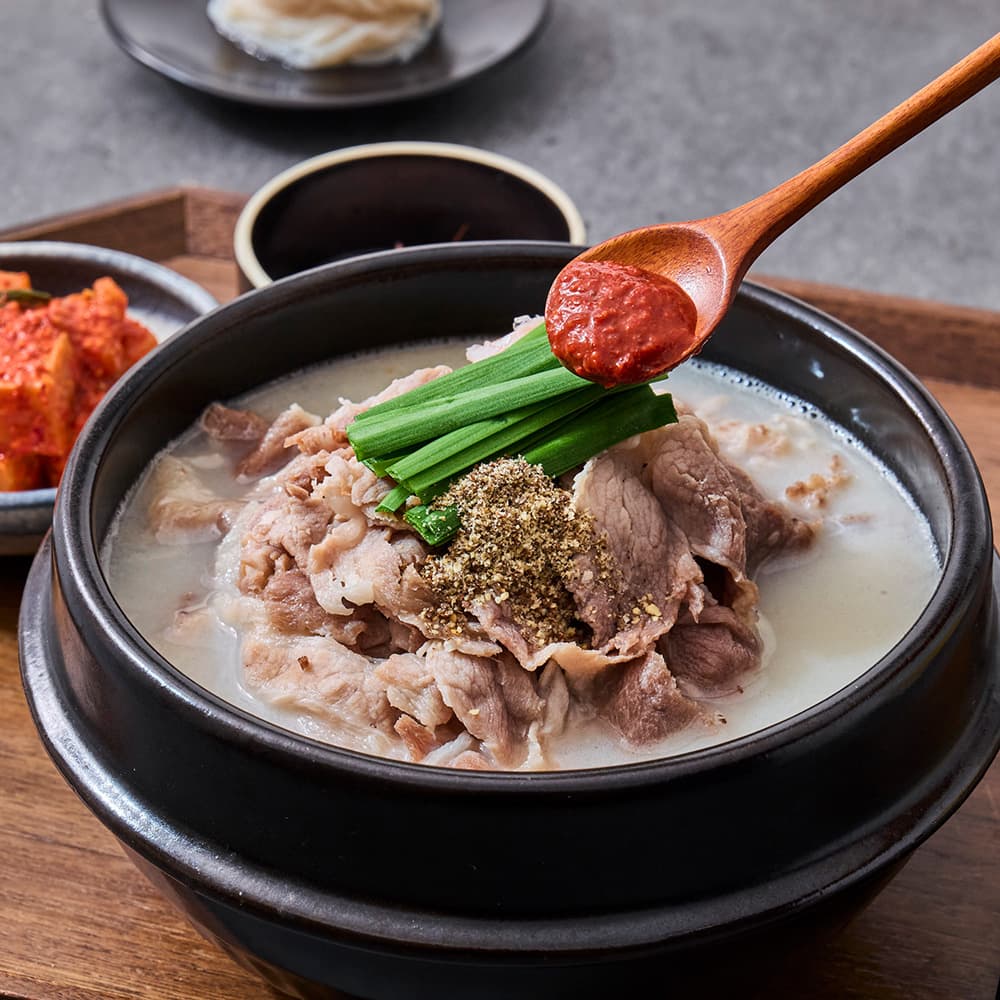 경자국밥 살코기 국밥 돼지 사골 육수 수육국밥 캠핑 음식 밀키트