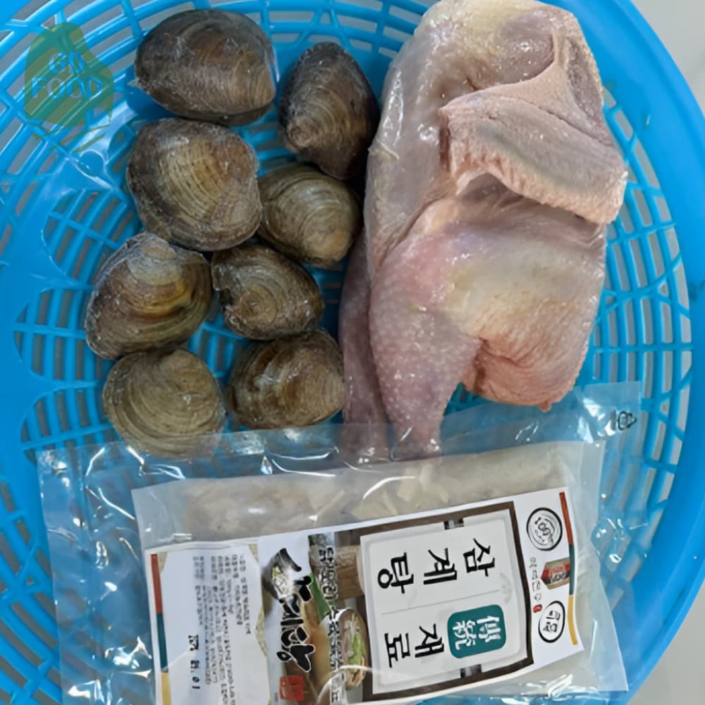 건담농수산 해신탕 캠핑밀키트 해물삼계탕 중복 어르신보양식 여름몸보신