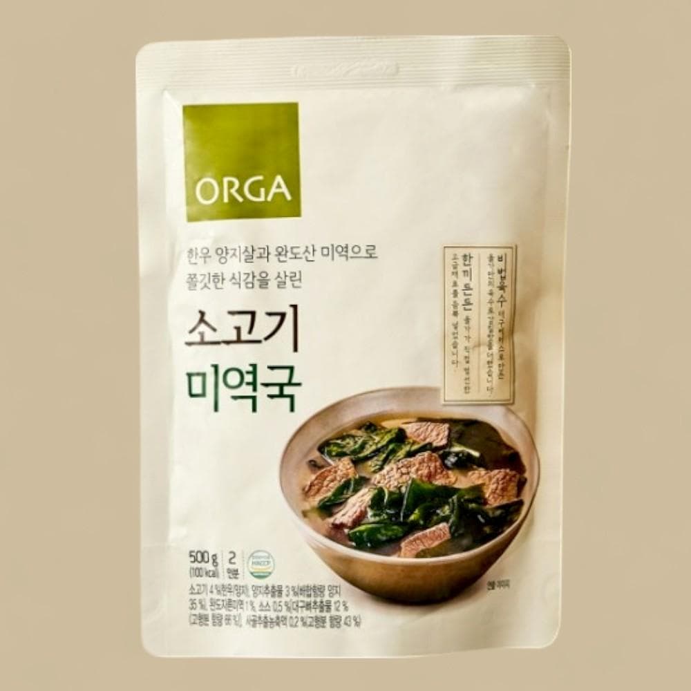 올가 소고기 미역국 500g 일품 밀키트 즉석국