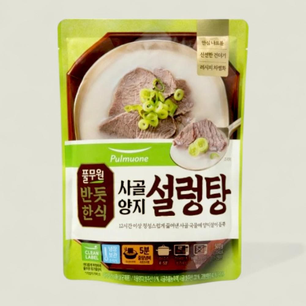 풀무원 일품 밀키트 즉석국 [반듯한식]사골양지 설렁탕 500g