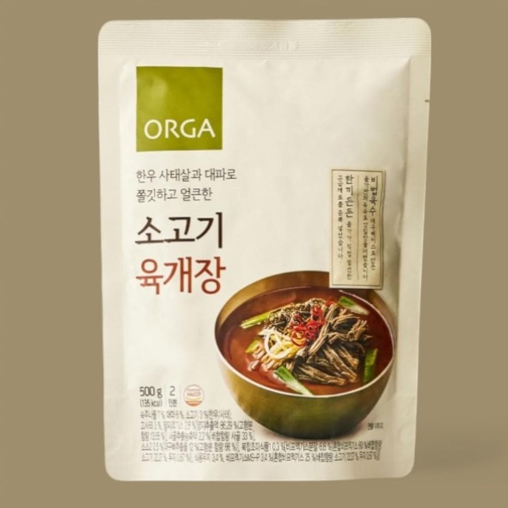 올가 소고기 육개장 일품 밀키트 즉석국 500g