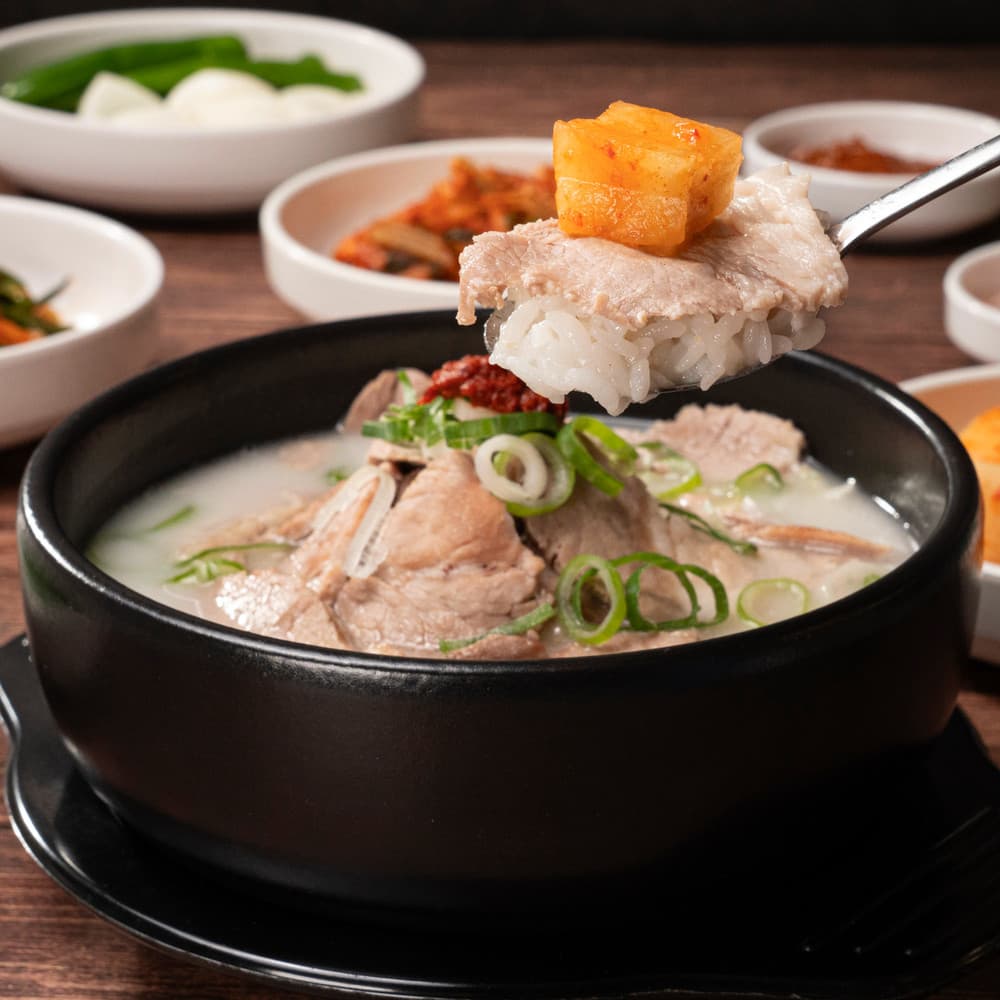 부산 아미동 몽실종가 프리미엄 한돈 돼지국밥 4인분 사골육수 캠핑음식 밀키트