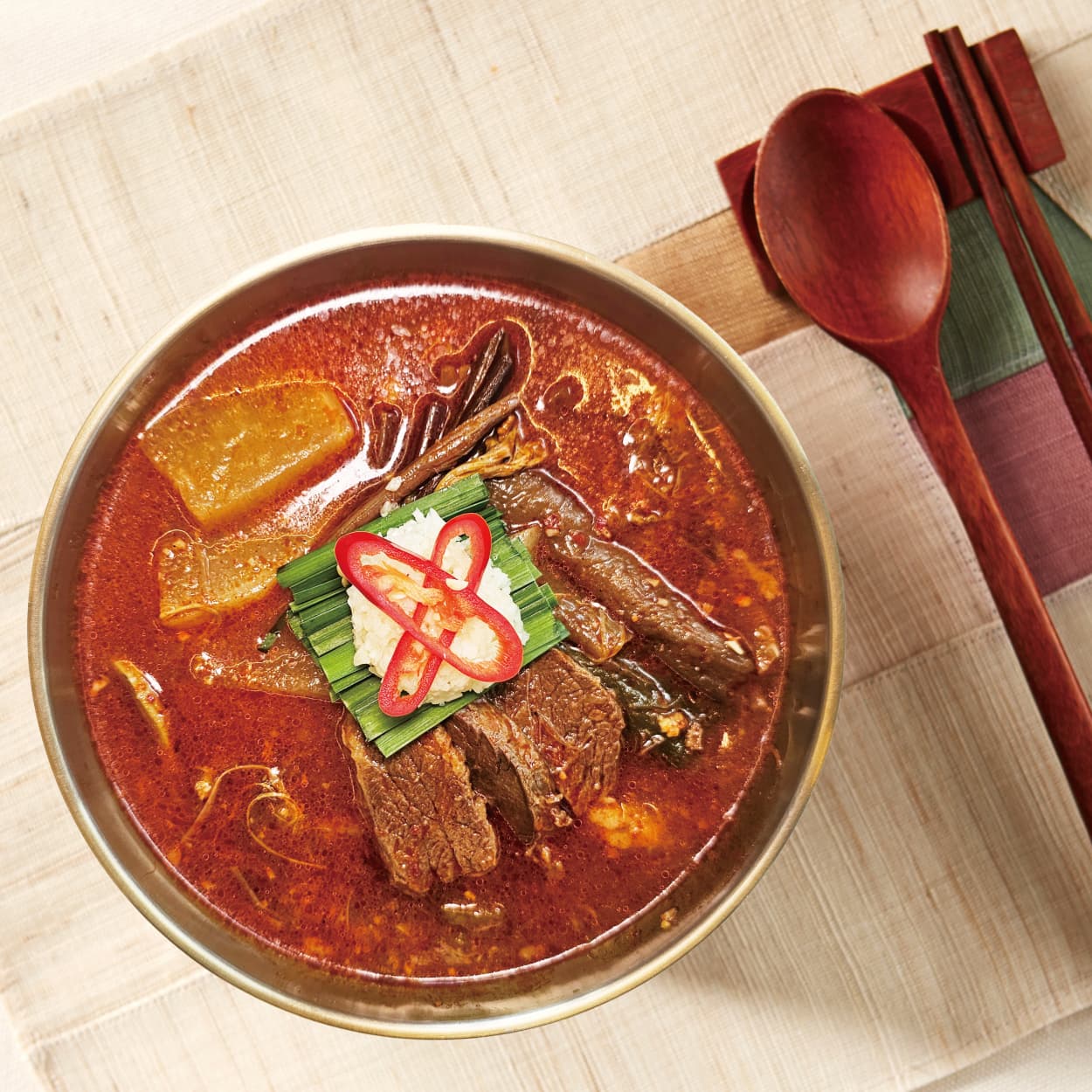 [2인분 1팩] 신서동 프리미엄 한우 육개장 밀키트 국내산 한우 캠핑 여행 식사 간편식