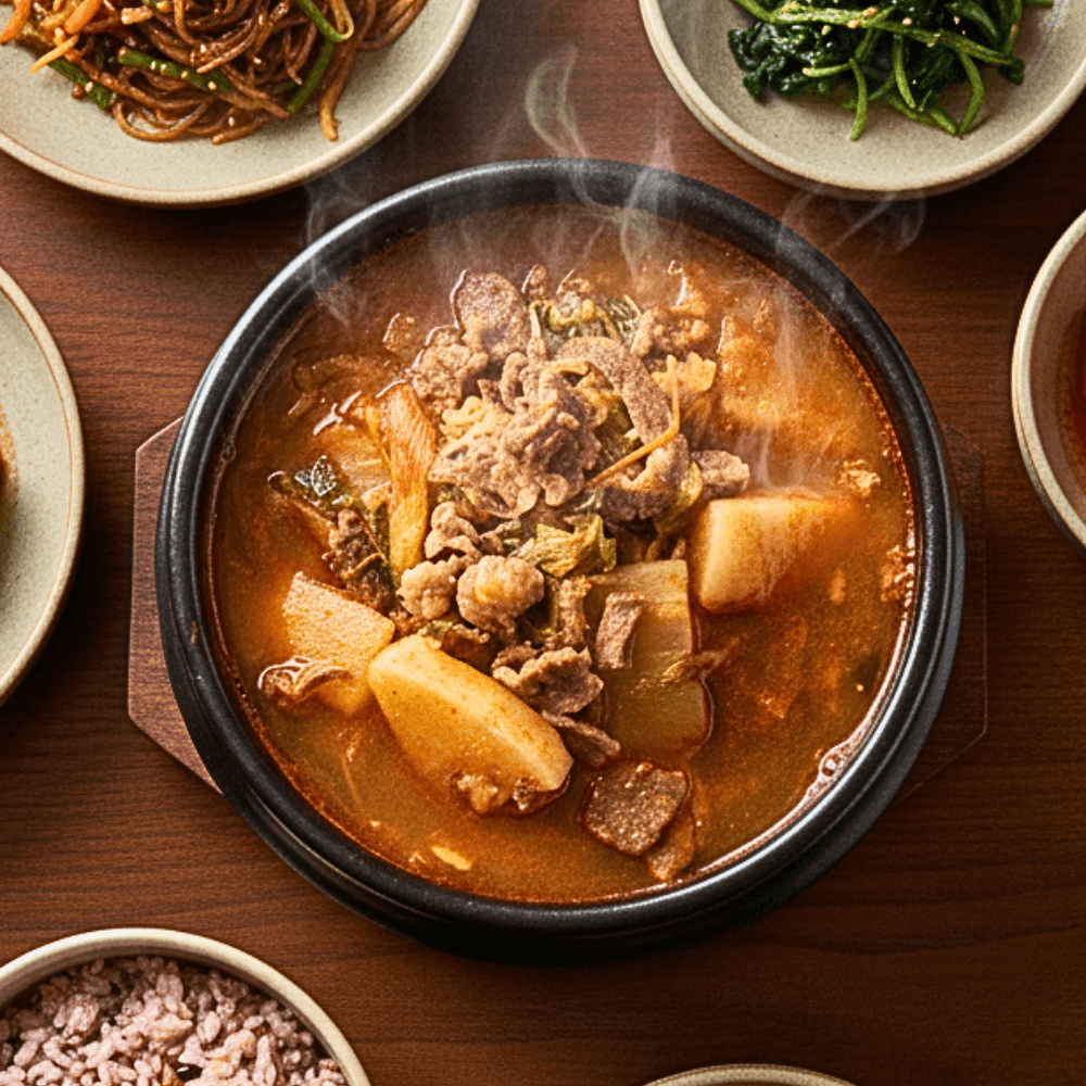 얼큰 소고기국밥 밀키트 간편식 국 요리 국물 음식 가정 집밥 캠핑 300g, 1개