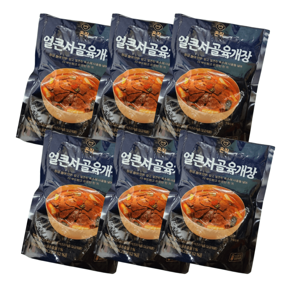 온작 이영자 얼큰 사골 육개장 800g 6팩 즉석탕 간편식