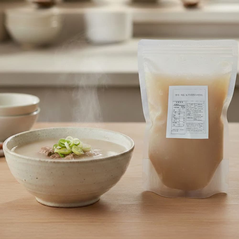 도가니탕 밀키트 간편식 사골육수 냉동국 600g