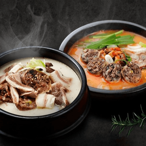 국산 토종 얼큰 순대국밥 700g 4팩 순대국 순대전골 밀키트