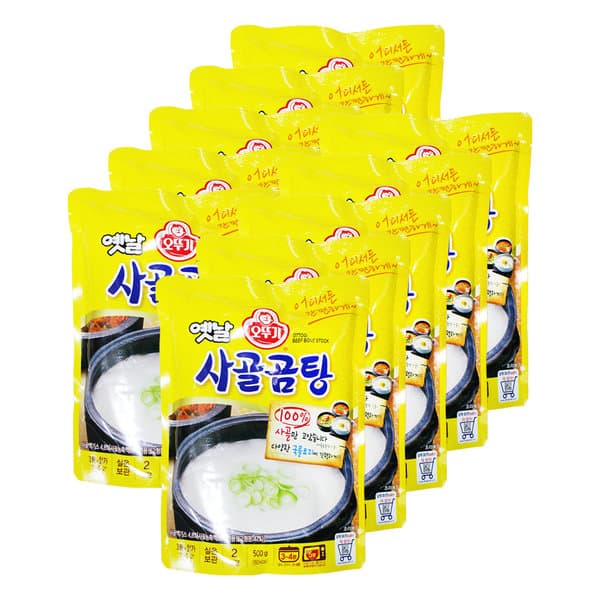 오뚜기 오뚜기 옛날 사골곰탕 500g10개 즉석국 즉석탕 간편식