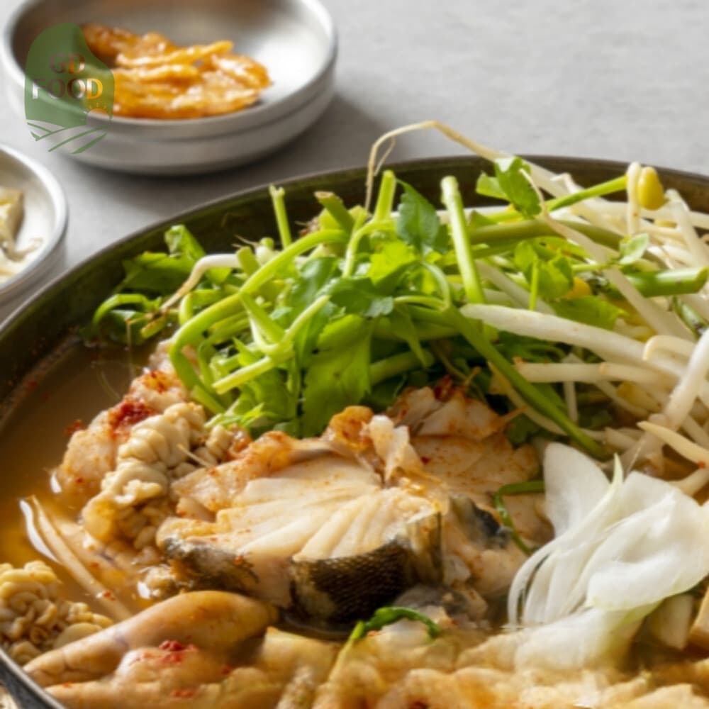 건담농수산 생대구 매운탕 국물시원한 대구탕 밀키트 대구 500G 내외 + 매운탕소스 2팩 캠핑요리