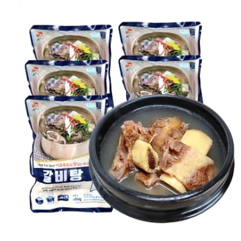 갈비탕 캠핑 밀키트 소갈비탕 600gx5개 20년전통 음식 복날 영양식