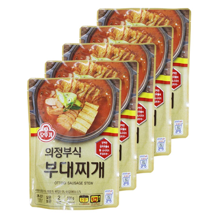 오뚜기 의정부식 부대찌개 500g 5개 즉석국 즉석탕 간편식