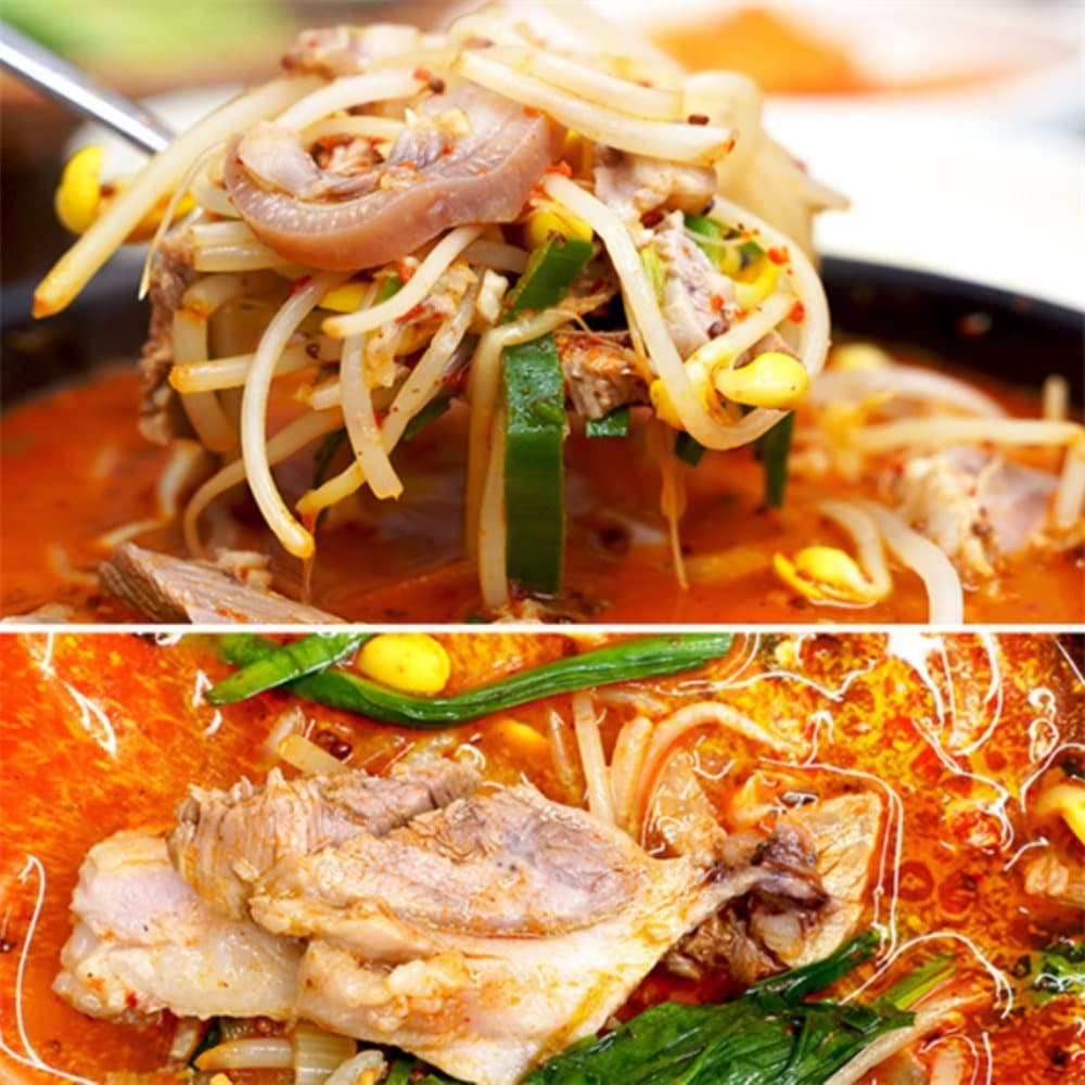 맛 얼큰돼지 사골국밥 150G X 3팩 국밥밀키트 돼지국밥고기 돼지수육국밥 부산순대국밥