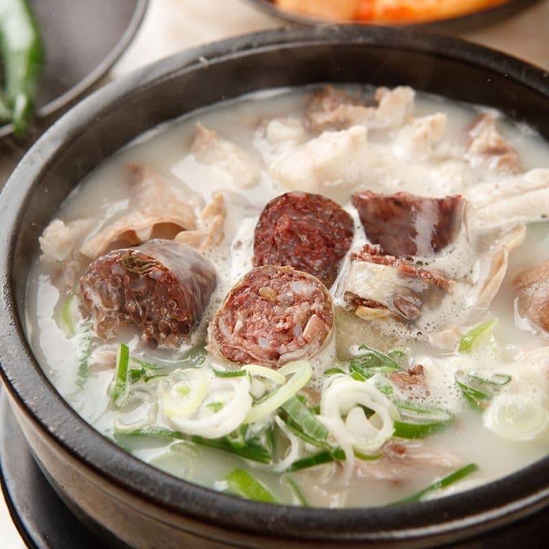 물만넣고끓여먹는 담백 순대 국밥 밀키트 150g 5개