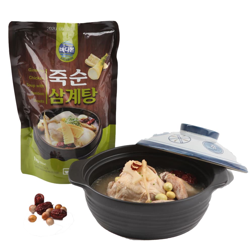 기력보충 간편식 즉석 죽순 삼계탕 밀키트 1kg