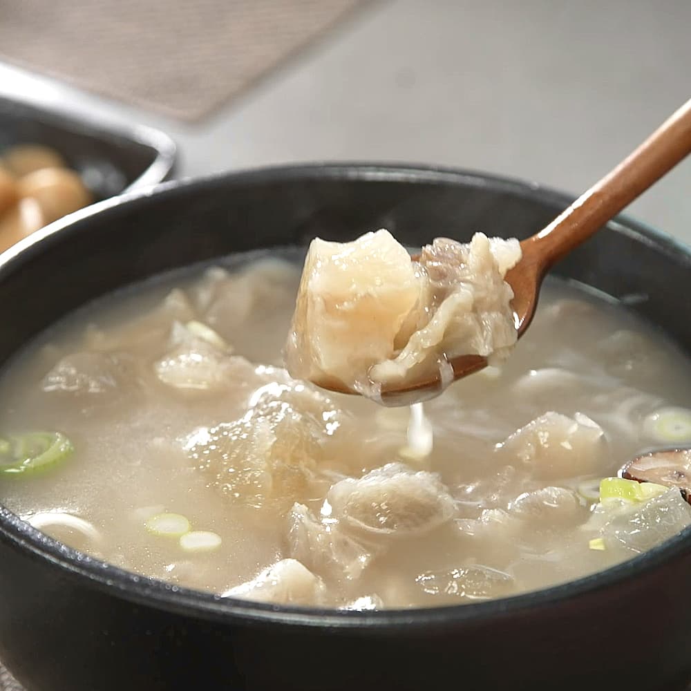 정태우 도가니탕 임금님 특 도가니탕 한우 곰탕 스지탕 밀키트 4팩