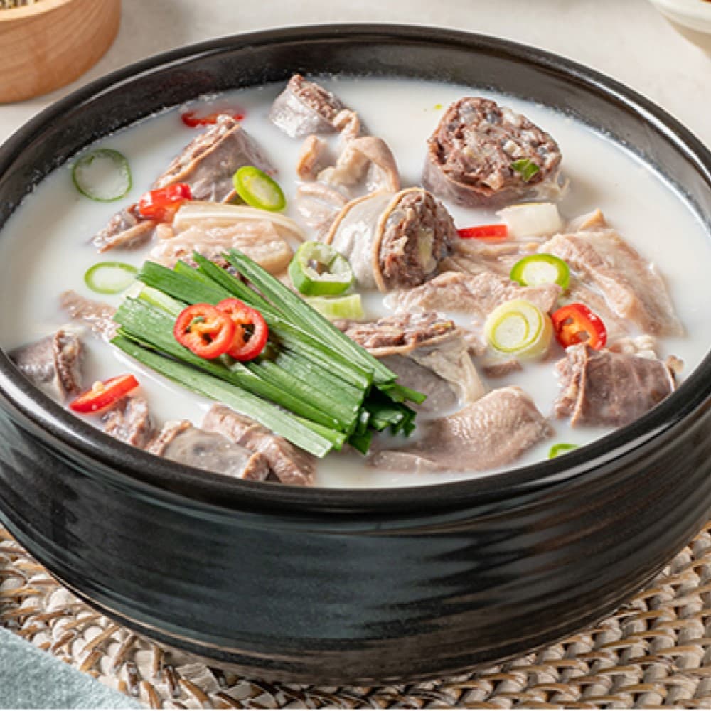 부산돼지국밥 토종 얼큰 아바이 순대국 뼈해장국 1인분 밀키트