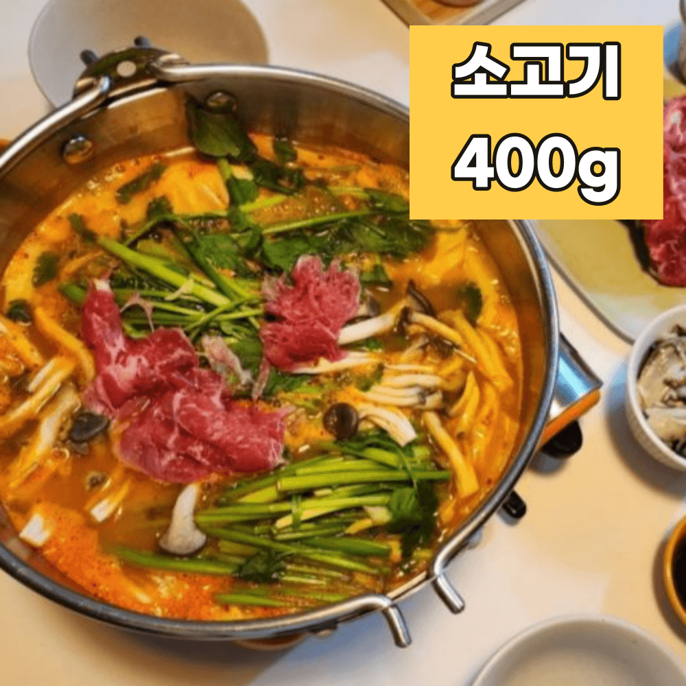 버섯 칼국수 밀키트 캠핑 칼국수 택배 목심 400g