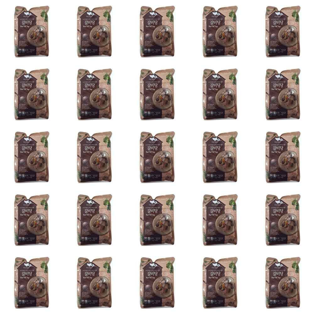 갈비탕 소갈비탕 왕갈비탕 밀키트 업소용 대용량 600g 25개