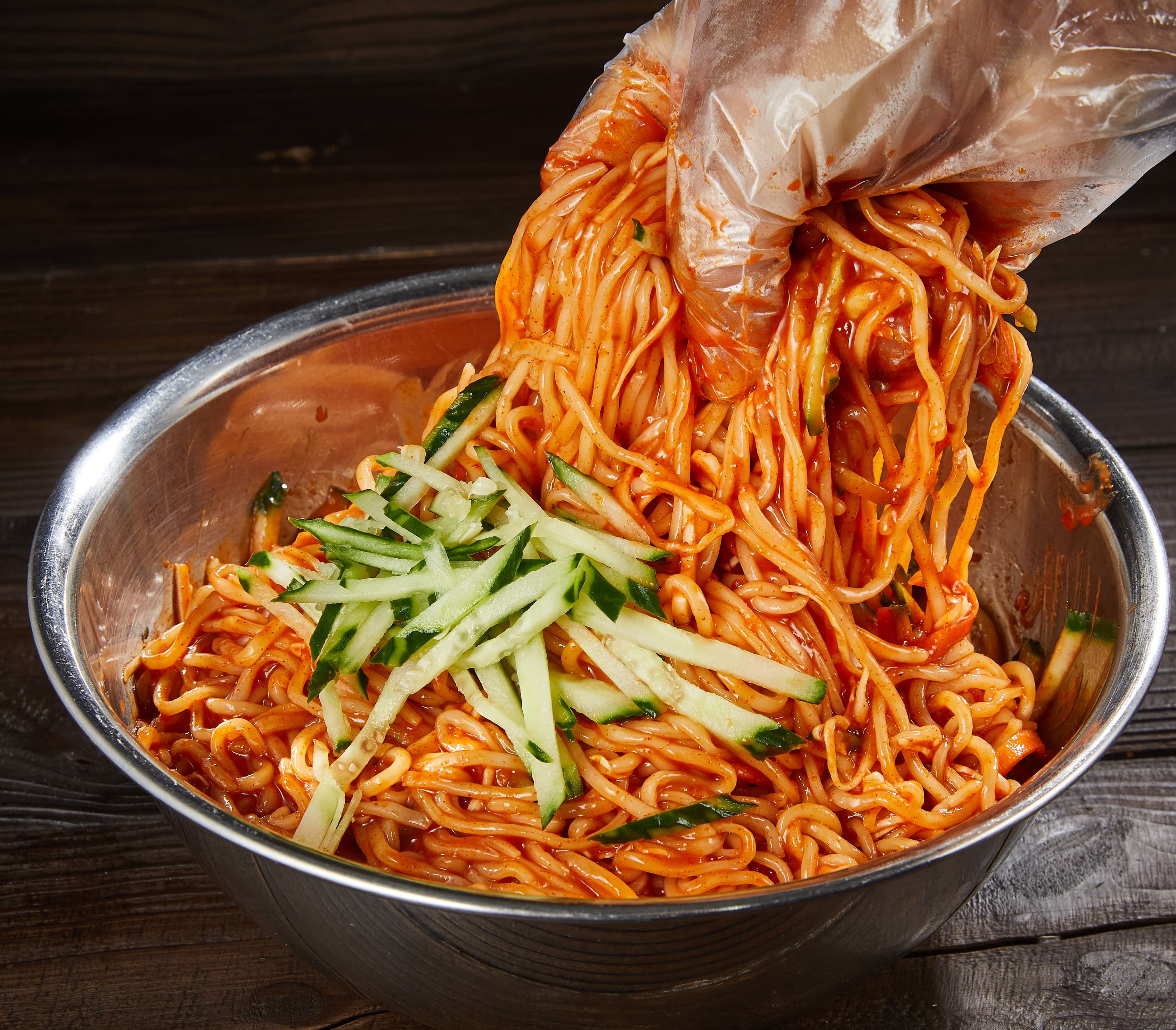 칸트푸드 알까기칼국수 비빔면 1인분 밀키트 캠핑 요리 즉석조리식품