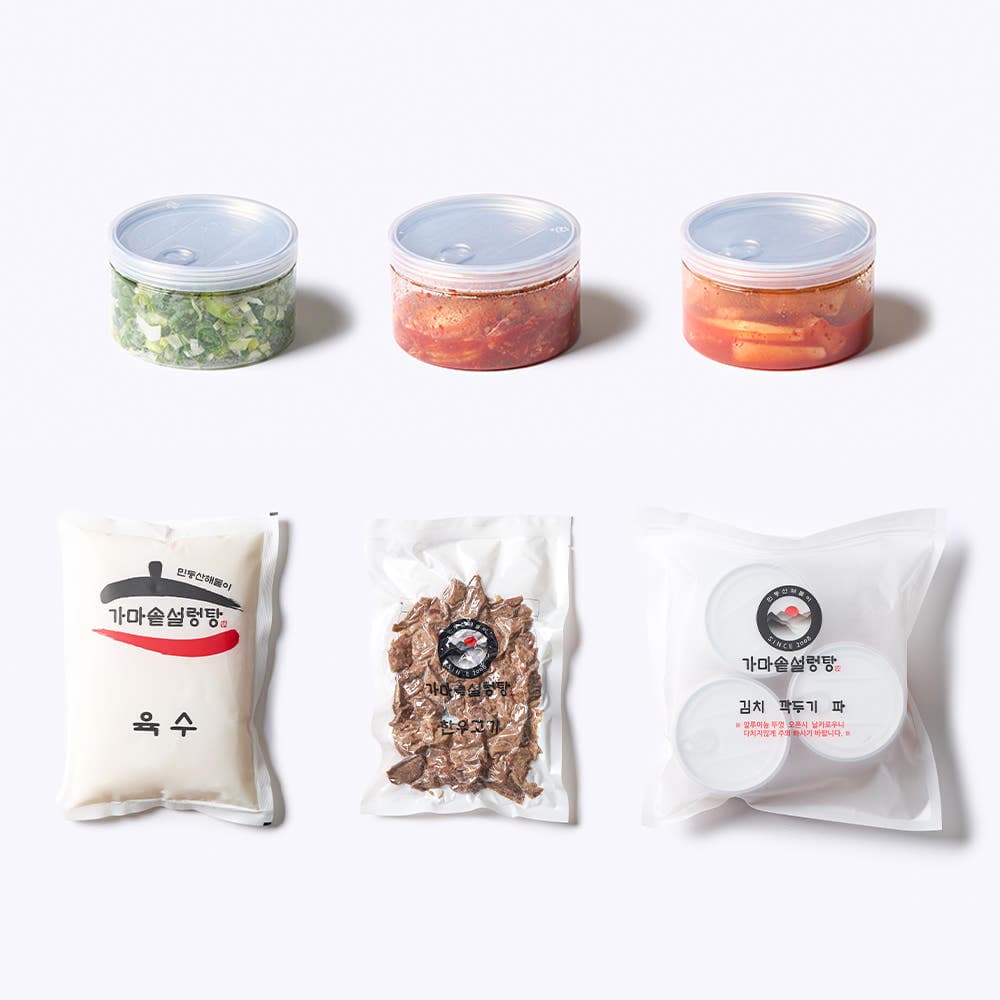 민둥산 설렁탕 밀키트 10분 조리로 완성되는 1등급 프리미엄 한우 설렁탕 (약2-3인분)